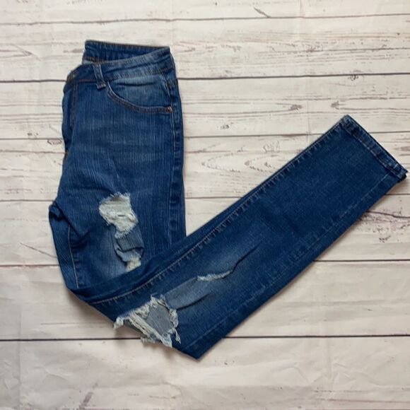 Skinny distressed jeans - Picture 6 of 9